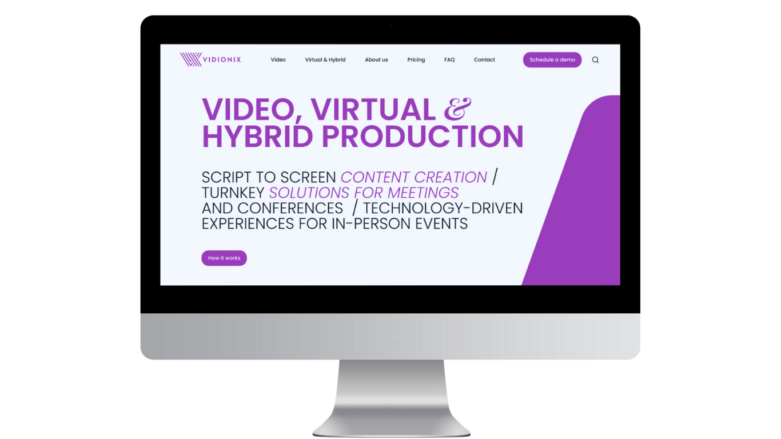 Vidionix Home Page Preview